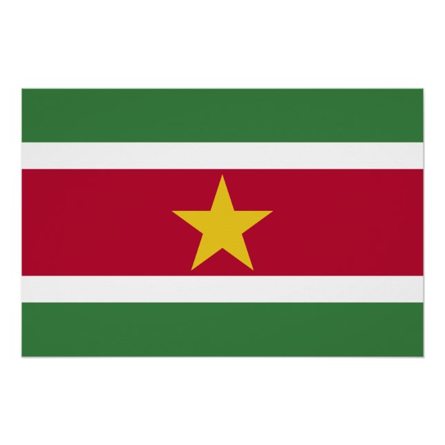 Suriname Flag Poster (Front)