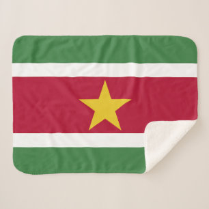 Suriname Flag Sherpa Blanket