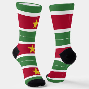 Suriname Flag Socks