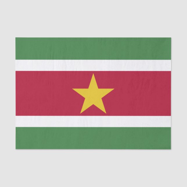Suriname Flag Tissue Paper (Front)