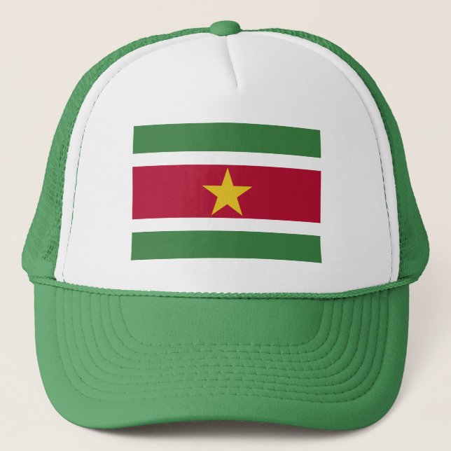 Suriname Flag Trucker Hat (Front)