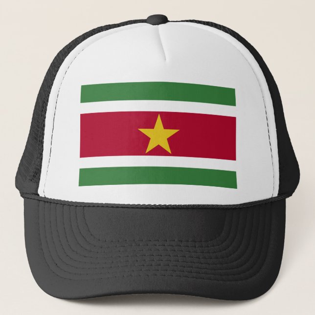 Suriname Flag Trucker Hat (Front)