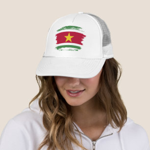 Suriname flag trucker hat