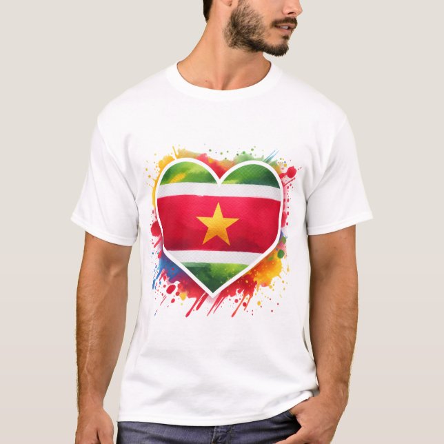 Suriname Heart T-Shirt (Front)
