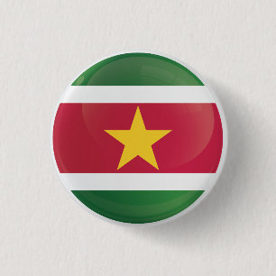 Suriname  Round Icon Flag 3 Cm Round Badge