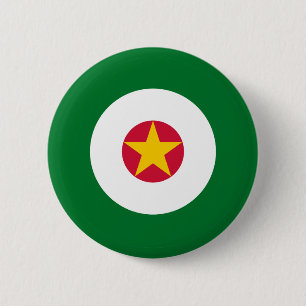 Suriname Surinam country flag roundel round circle 6 Cm Round Badge
