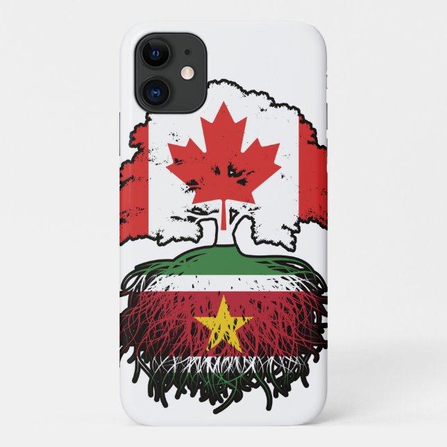 Suriname Surinamese Canadian Canada Tree Roots Case-Mate iPhone Case (Back)