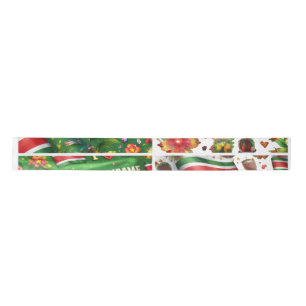 Suriname Tropical Flag Gift Wrapping Paper Colou Satin Ribbon