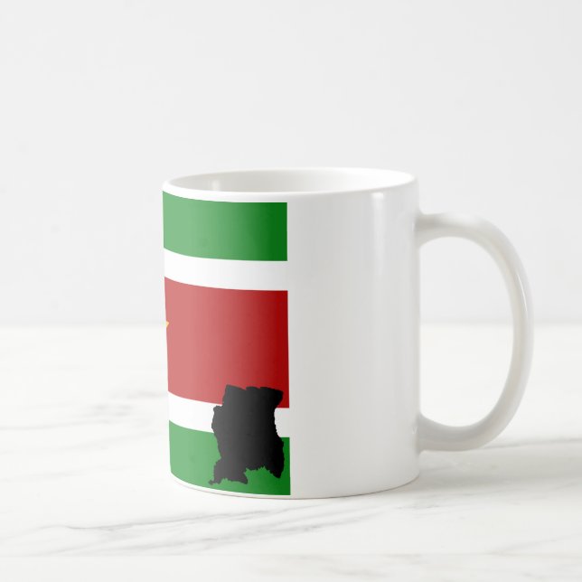 Surinamese flag + country coffee mug (Right)