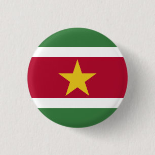 Surinamese Flag, Flag of Suriname 3 Cm Round Badge