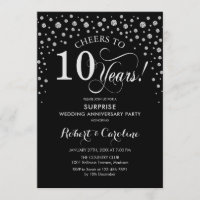 Surprise 10th Anniversary Party - Black Silver