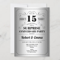 Surprise 15th Anniversary Party - Silver Black