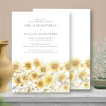 SURPRISE 18th Birthday Party Boho Summer Sunflower Invitation<br><div class="desc">Modern soft yellow watercolor sunflowers are nestled in meadow wildflowers. A contemporary aesthetic on the traditional rustic sunflower.</div>