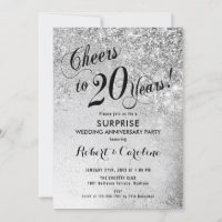 Surprise 20th Wedding Anniversary - Silver
