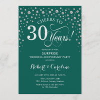 Surprise 30th Anniversary Party - Emerald Green