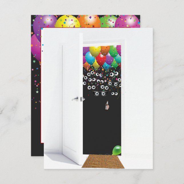 Surprise 30th Birthday Party Door Invitation (Front/Back)
