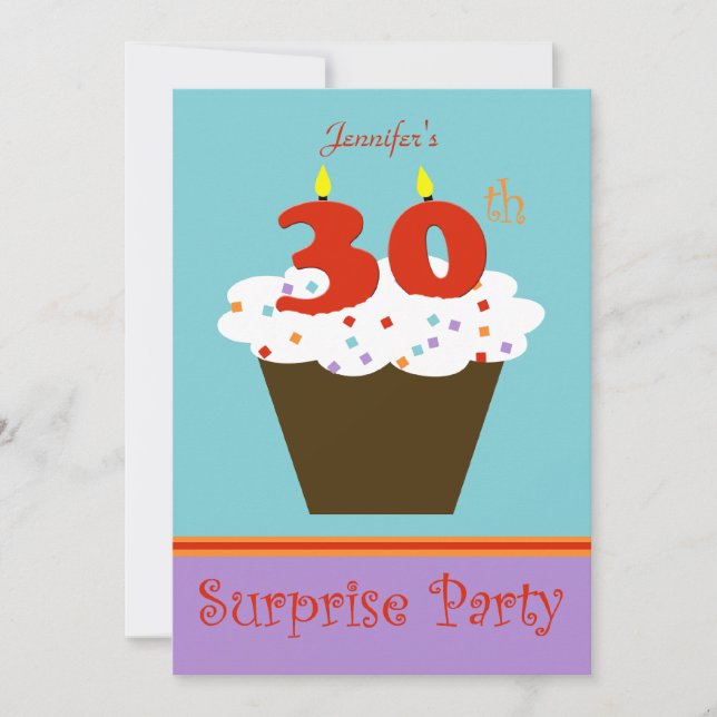 Surprise 30th Birthday Party Invitation (Front)
