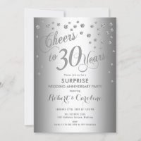 Surprise 30th Wedding Anniversary - Silver
