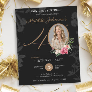 Surprise 40th Birthday Invitation