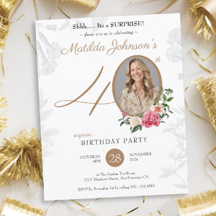 Surprise 40th Birthday Invitation