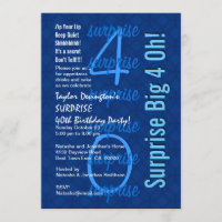 SURPRISE 40th Birthday Shades of Blue F211