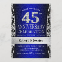 Surprise 45th Anniversary Party - Blue Silver