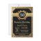Surprise 50th Birthday Invitation Black and Gold