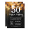 Surprise 50th Birthday Invitation Gold Glitter