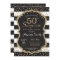 Surprise 50th Birthday Invitation. Gold Glitter