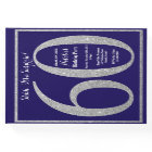 Surprise 60th Birthday Navy Blue Silver Glitter