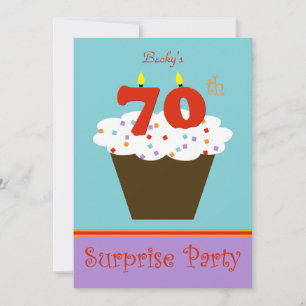 Surprise 70th Birthday Party Invitation