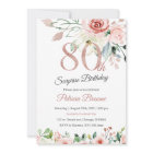 Surprise 80th Birthday for Women