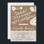 surprise 90th birthday invites, surprise party invitation<br><div class="desc">surprise 90th invitations,  surprise party invites</div>