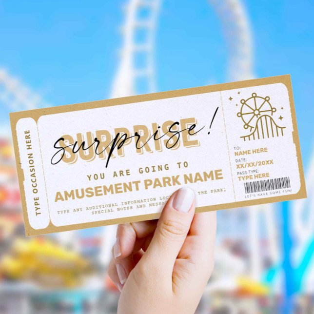 Surprise Amusement Park Theme Park Ticket Gift (Creator Uploaded)