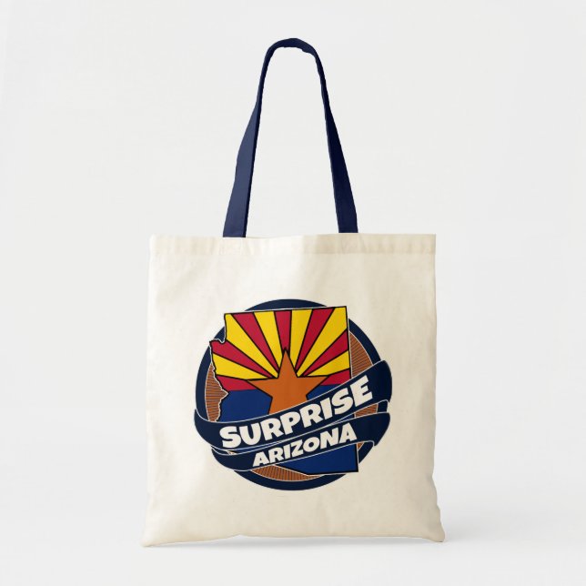 Surprise Arizona flag burst tote bag (Front)