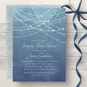 Surprise Baby Shower Boy Invitation