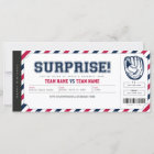 Surprise Baseball Game Personalised Gift Ticket