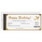 Surprise Birthday Boarding Pass Plane Gold Ticket