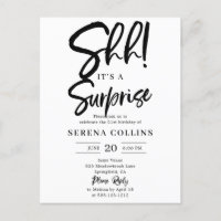 Surprise Birthday Brush Calligraphy