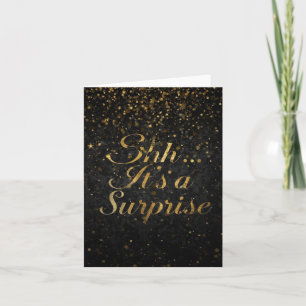 Surprise Birthday Confetti Invitation Elegant Secr