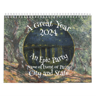 Surprise Birthday Festival Block 2024 Party Calendar