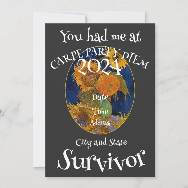 Surprise Birthday Festival Block Party 2050 Tee Invitation (Front)