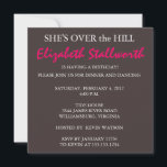 Surprise Birthday FORTY - Over the Hill Invitation<br><div class="desc">PLEASE CONTACT ME IF YOU NEED HELP WITH THIS TEMPLATE! Hi There! Thanks for visiting Donna Gotlib Designs and seeing all that we have to offer. I know that you have choices when you are shopping and would like you to know that I appreciate your business.Check out some other items...</div>