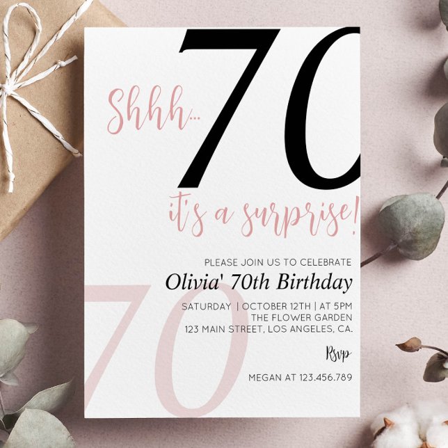 Surprise Birthday Invitation Any Age (Creator Uploaded)