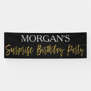 Surprise Birthday Party Banner