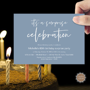 Surprise Birthday Party Celebration Invitation