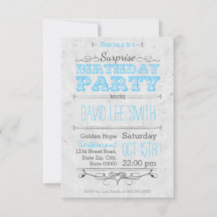 Surprise Birthday Party Invitation