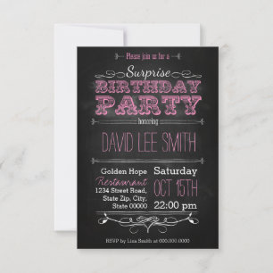 Surprise Birthday Party Invitation