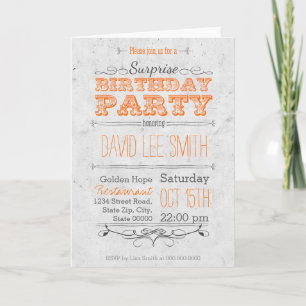 Surprise Birthday Party Invitation