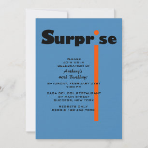 Surprise Birthday Party Invitation